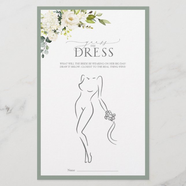 Jogo de Chá de panela de Aquarela Verde da Cinza B (Frente)