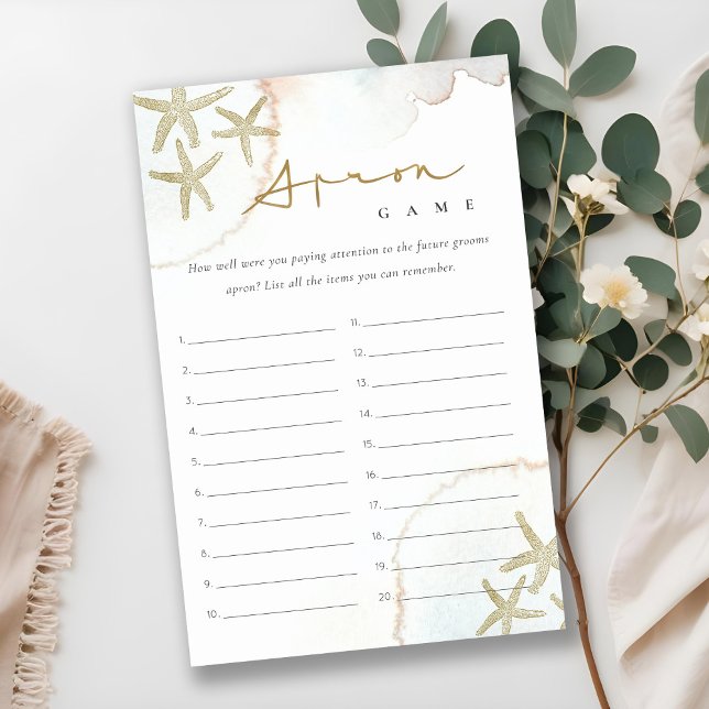 Jogo de Chá de panela de Memória do Starfish Apron (Criador carregado)