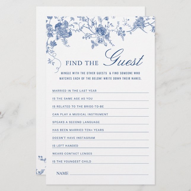 Jogo de Chá de panela do Jardim Francês Azul Vitor (Frente/Verso)