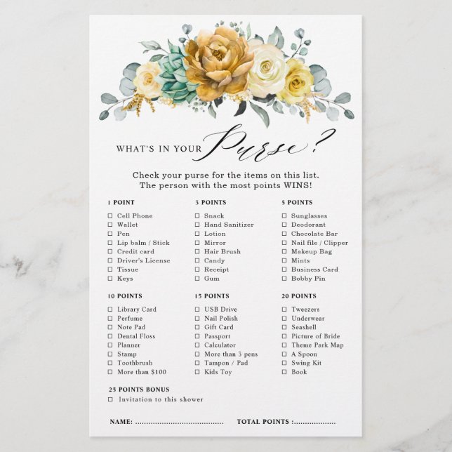 Jogo de Chá de panela Floral Amarelo da Mostarda (Frente)