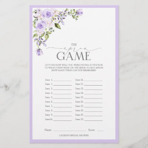 Jogo de Chá de panela Floral da Lavanda Lilac Eleg