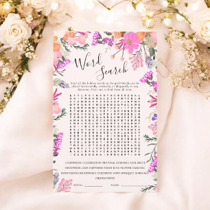 jogo de chá de panela floral do Word Search
