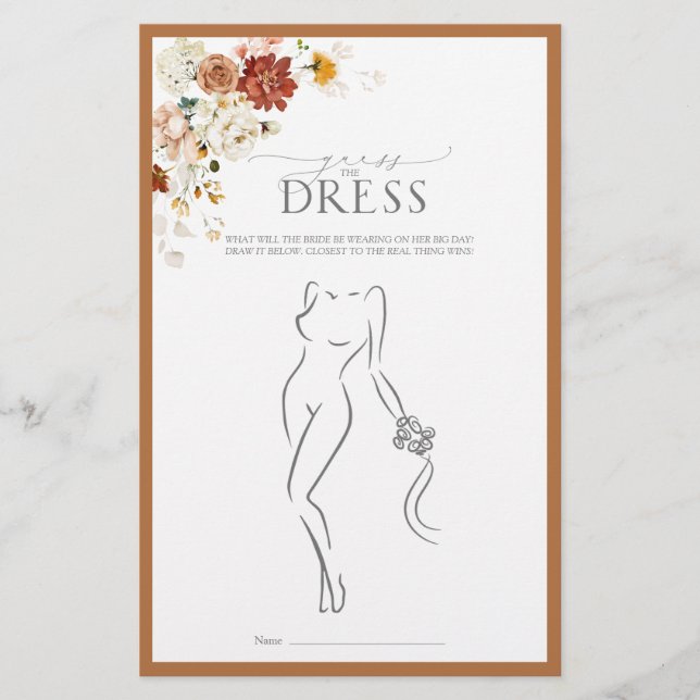 Jogo de Chá de panela Floral Laranja Elegante (Frente)