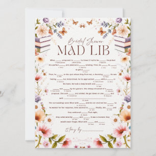 Jogo de Chá de panela Floral Mad Libs do Boho Stor