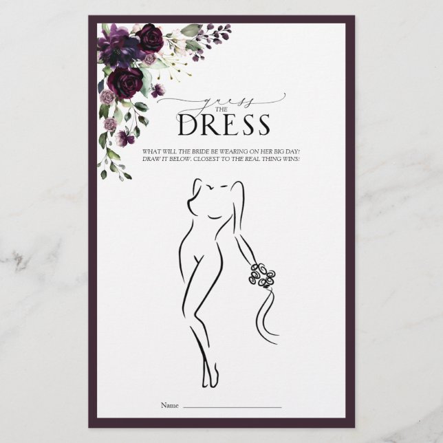 Jogo de Chá de panela Floral Púrpura de ameixa Ele (Frente)