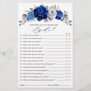 Jogo de Chá de panela Floral Real Blue Silver Whi