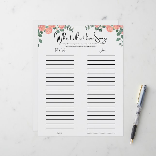 Jogo de Chá de panela Musical Floral Divertido (Frente/Verso In Situ)