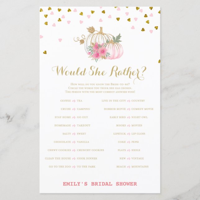 Jogo de Chá de panela rosa e Dourado, Abóbora (Frente)