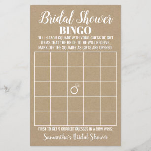 Jogo de Chá de panela russo de Bingo inglês