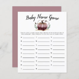 Jogo de Chá do Nome da Menina Pumpkin Rosa