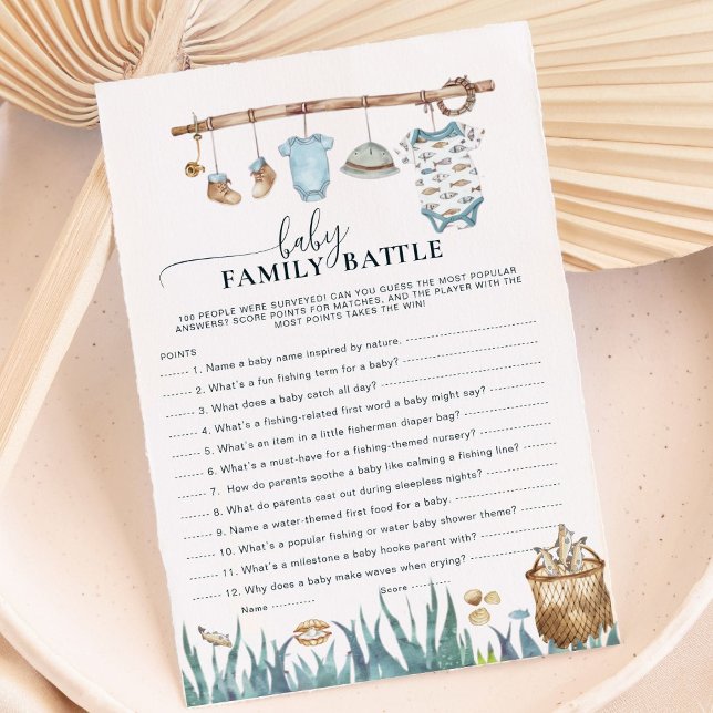 Jogo de Chá do Pescarista para a Batalha de Bebê F (Criador carregado)