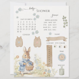 Jogo de Chuv Babyshower do Jardim do Coelho Vintag