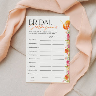 Jogo de Chuva de Noiva Bridal Scattergories Spritz