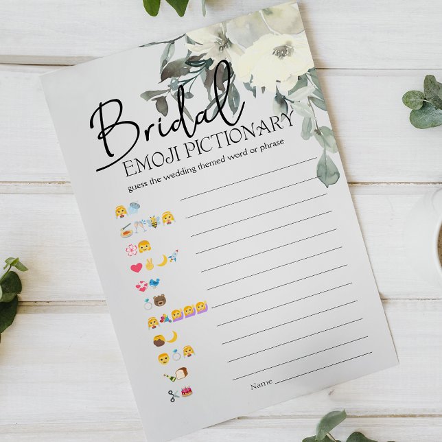 Jogo de Chuva de Presentes Emoji Pictionary Floral (Criador carregado)