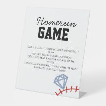 Jogo de Chuveiro de Noiva Brilho Homerun Beisebol 
