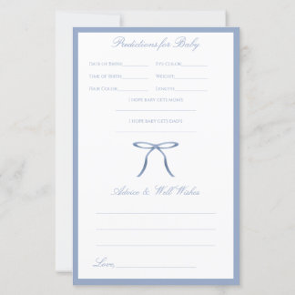 Jogo de Conselho e Previsões para Chás de Bebê com