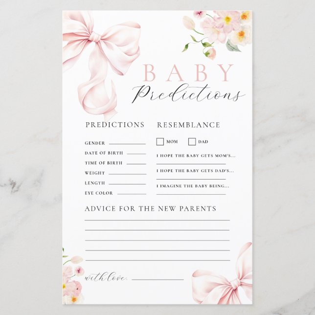 Jogo de Conselhos de Predição de Chá de fraldas Ro (Frente)