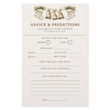 Jogo de conselhos e previsões de Chás de fraldas d