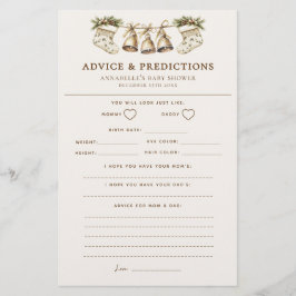 Jogo de conselhos e previsões de Chás de fraldas d