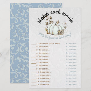 Jogo de Correspondência Nupcial de Abóbora Branca 