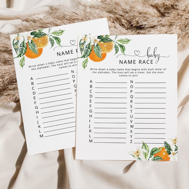 Jogo de corrida do nome do bebê (Criador carregado)