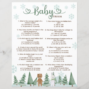 Jogo de Curiosidades do Bebê Tema Floresta de Inve