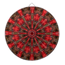 Alvo de Dardos Decorativo Vermelho
