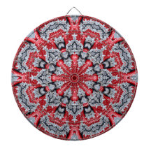 Alvo de Dardos Decorativo Vermelho