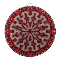 Alvo de Dardos Decorativo Vermelho