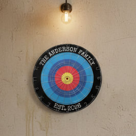 Jogo De Dardo Custom Family Dartboard Personalized Name  Gift