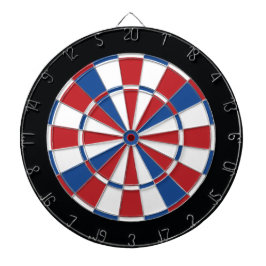 Jogo De Dardo Dartboard patriótico - vermelho, branco & azul