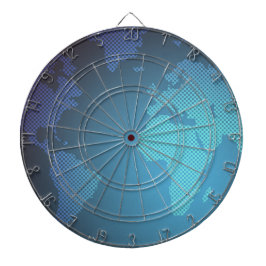 Jogo De Dardo Digital Dot World Map Gradient Art