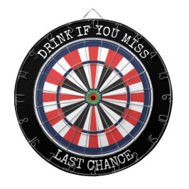 Jogo De Dardo Drink If You Miss Funny Dartboard Bar Decor