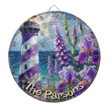 Farol Roxo com Foxglove & Iris Personalizado