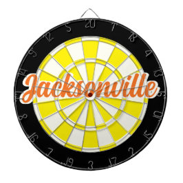 Jogo De Dardo Jacksonville Texto laranja Amarelo preto