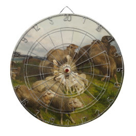 Jogo De Dardo Ovelha em campo (por August Friedrich Schenck)