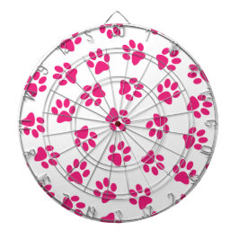 Jogo De Dardo Padrão De Patas, Patas Cachorros, Patas Rosa