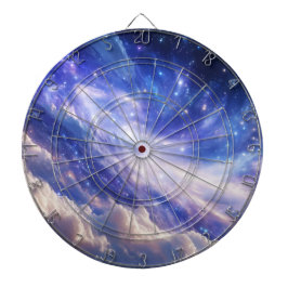 Jogo De Dardo Paisagem Cósmica: Nebulosa Inundada e Noite Estrel