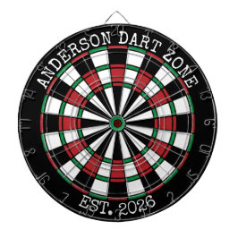 Jogo De Dardo Personalized Family Name Dartboard Man Cave