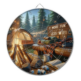 Jogo De Dardo S’more Fun Camping Dartboard – Rustic Game Decor