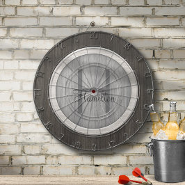 Jogo De Dardo Tabuleiro de Dardos em Teca Envelhecida Tom de Mad