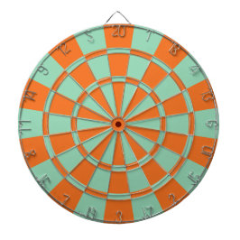 Jogo De Dardo Tangerine Orange And Mint Green Color
