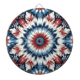 Jogo De Dardo Vermelho, Branco e Azul Tie-dye