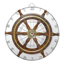 Jogo De Dardo Vintage Wooden Helm