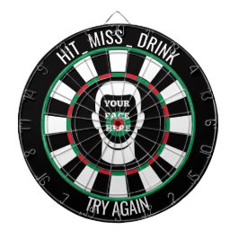 Jogo De Dardo Your Face Here Dartboard  Funny Drinking Dartboard