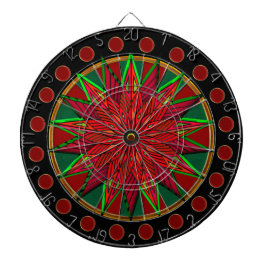 Jogo De Dardos Art Deco Christmas Poinsettia