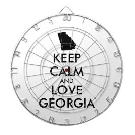 Jogo De Dardos MANTER CALMA E AMAR GEÓRGIA personalizáveis