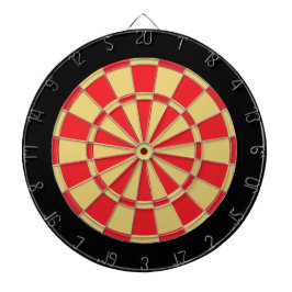 Jogo De Dardos Placa Dart: Antigo Dourado, Vermelho E Preto
