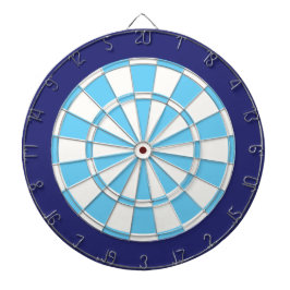 Jogo De Dardos Placa Dart: Branco, Azul Claro E Marinho