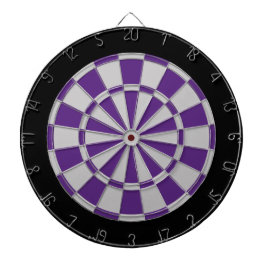 Jogo De Dardos Placa Dart: Cinzas De Prata, Roxo E Preto